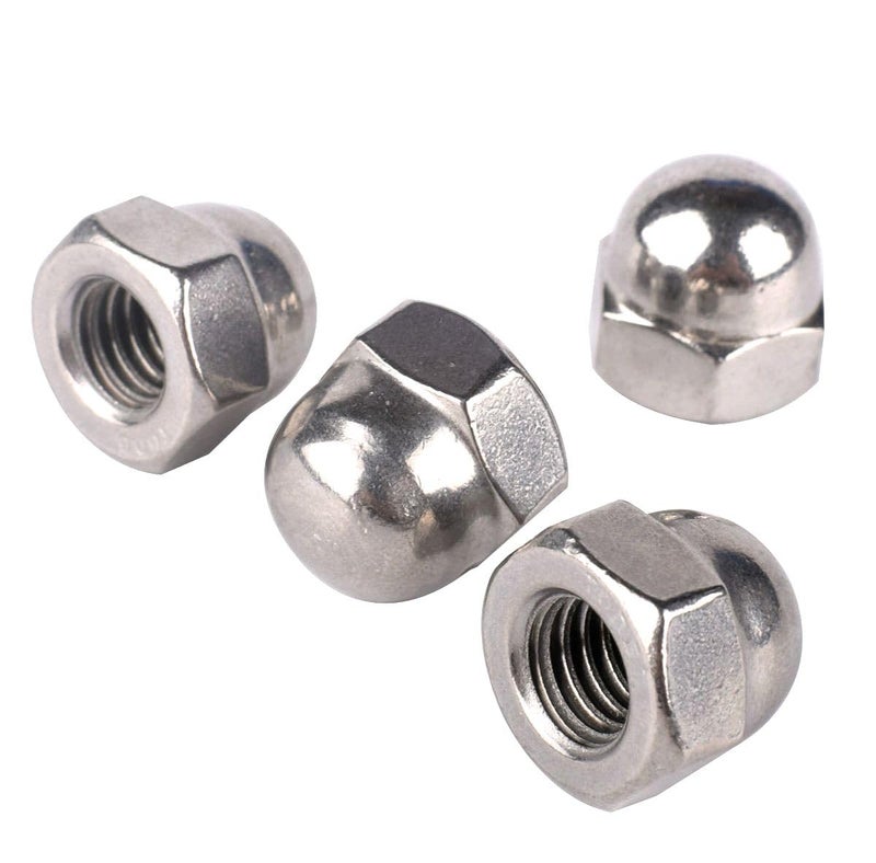 KOSJETHAS Store 50Pcs #8-32 Acorn Cap Hex Nuts, 304 Stainless Steel 18-8, Coarse Thread UNC, Full Thread - Image 5